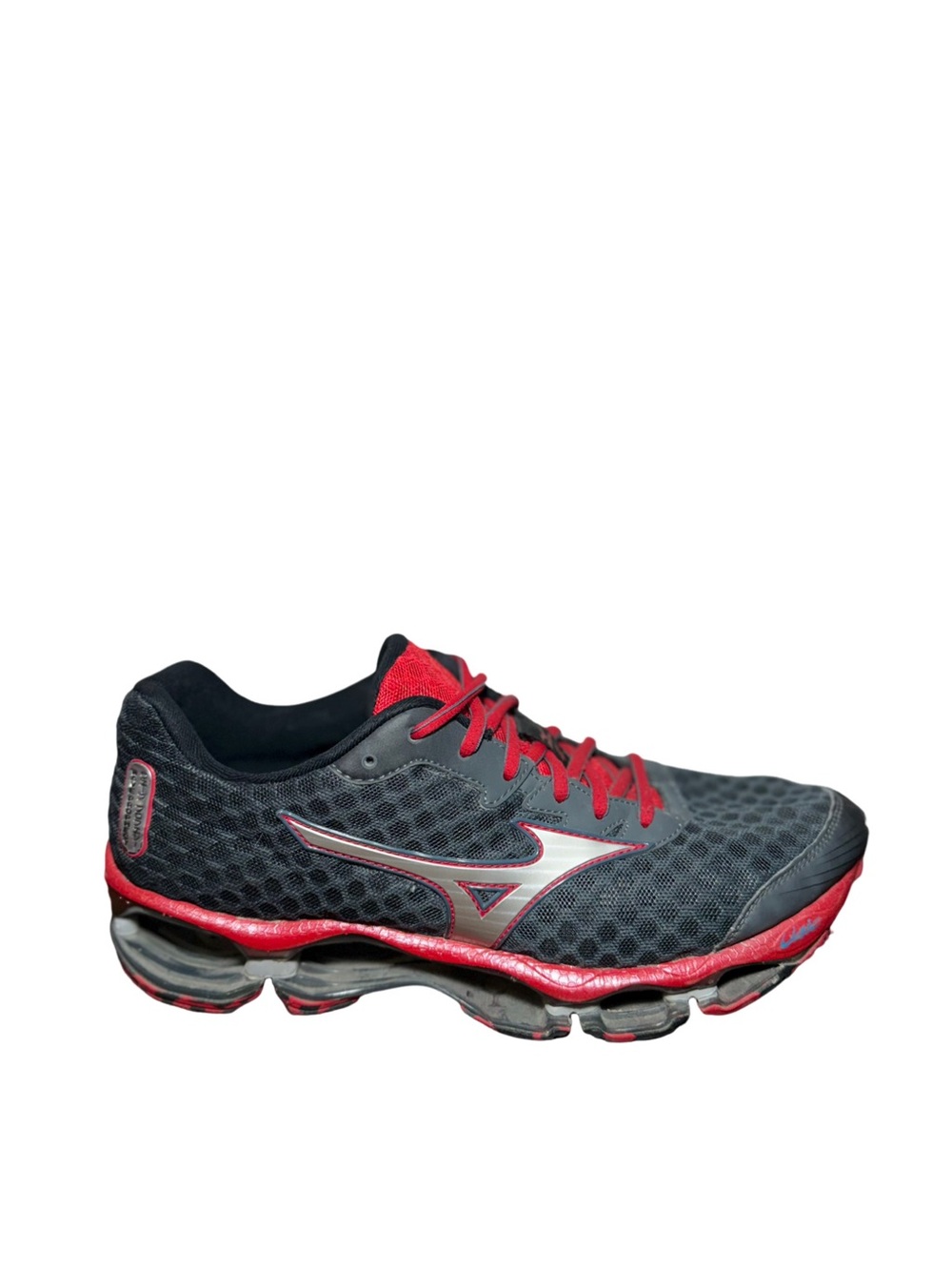 Mizuno wave prohecy Black Running Shoe with Red Accents size 9